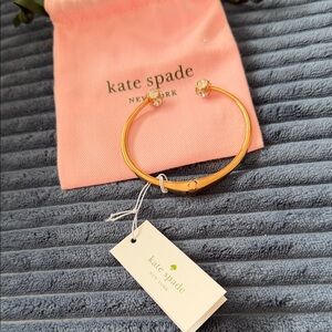 Kate Spade Lady Marmalade Rose Gold Bracelet with Crystal Accents